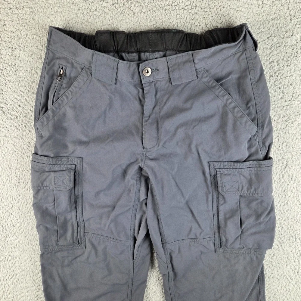 Duluth Trading Co Dry On The Fly Pants Men Mx30 (30x24) Gray Cargo Outdoor Nylon